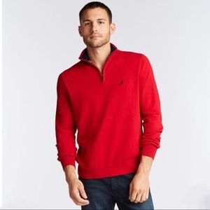 Men’s Nautica Red 3/4 Zip Pullover